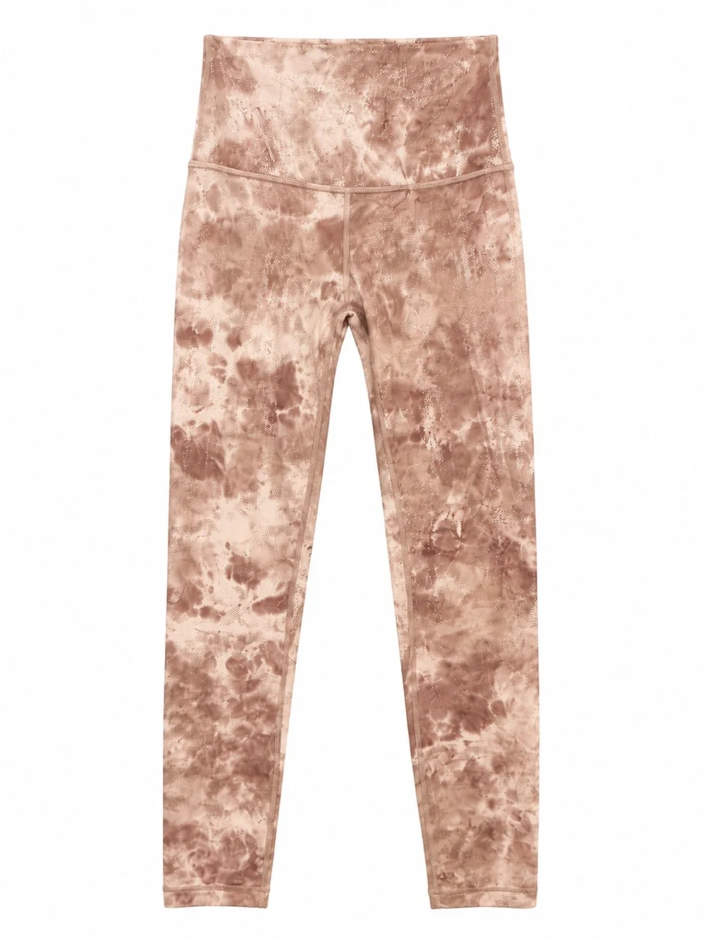 Lululemon Wunder Train 25’ High-Rise Foil Tie Dye Leggings Gold Shimmer Yoga